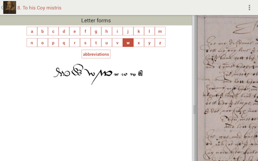 Letter forms