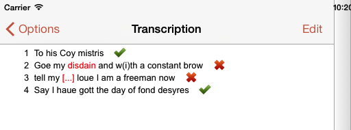 A bad transcript