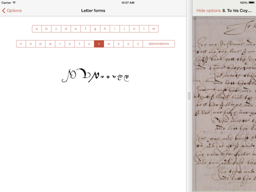 Letter forms