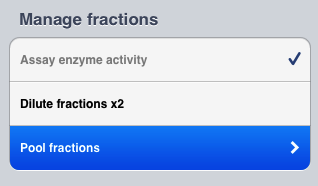 Pool fractions