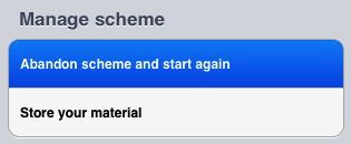 Abandon scheme