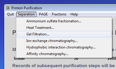 Gel Filtration again